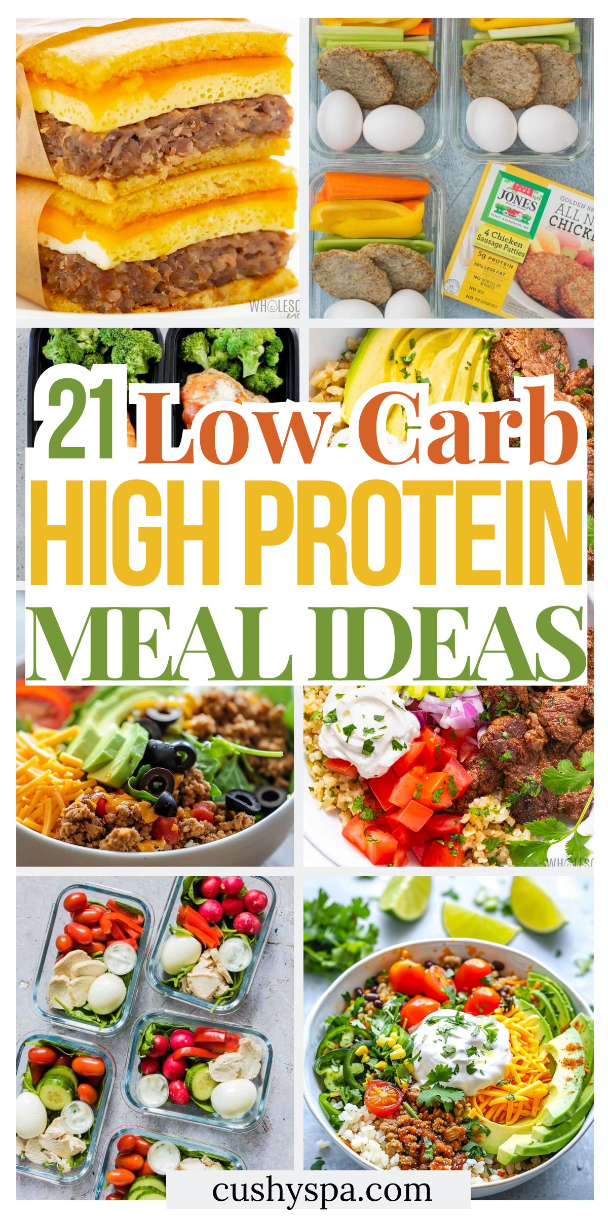 21 Low Carb High Protein Meal Prep Ideas - Cushy Spa