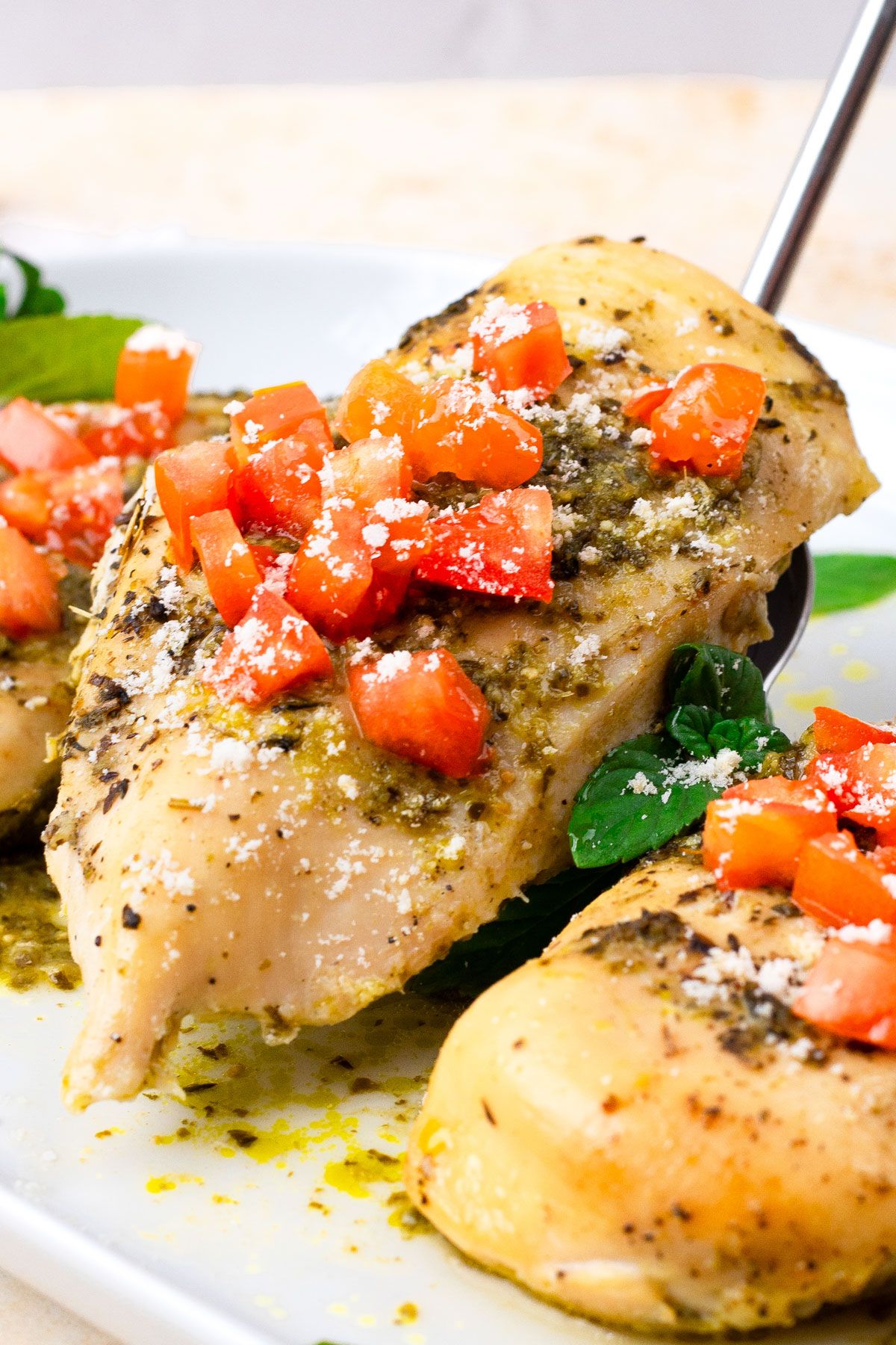 Crockpot Pesto Chicken