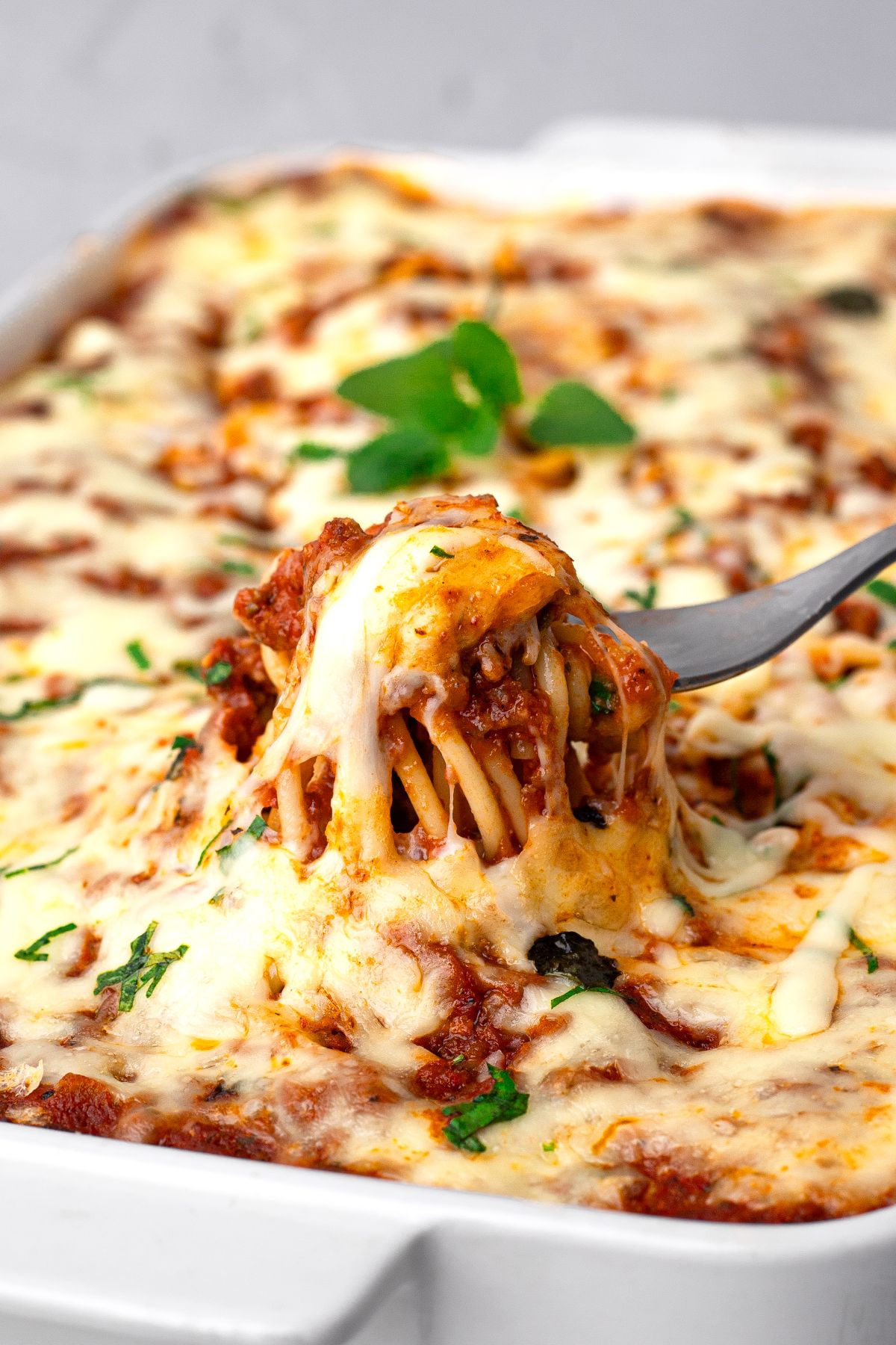 High Protein Spaghetti Casserole