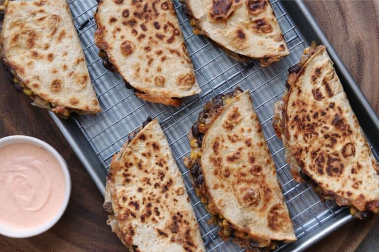 15. Black Bean and Corn Quesadillas