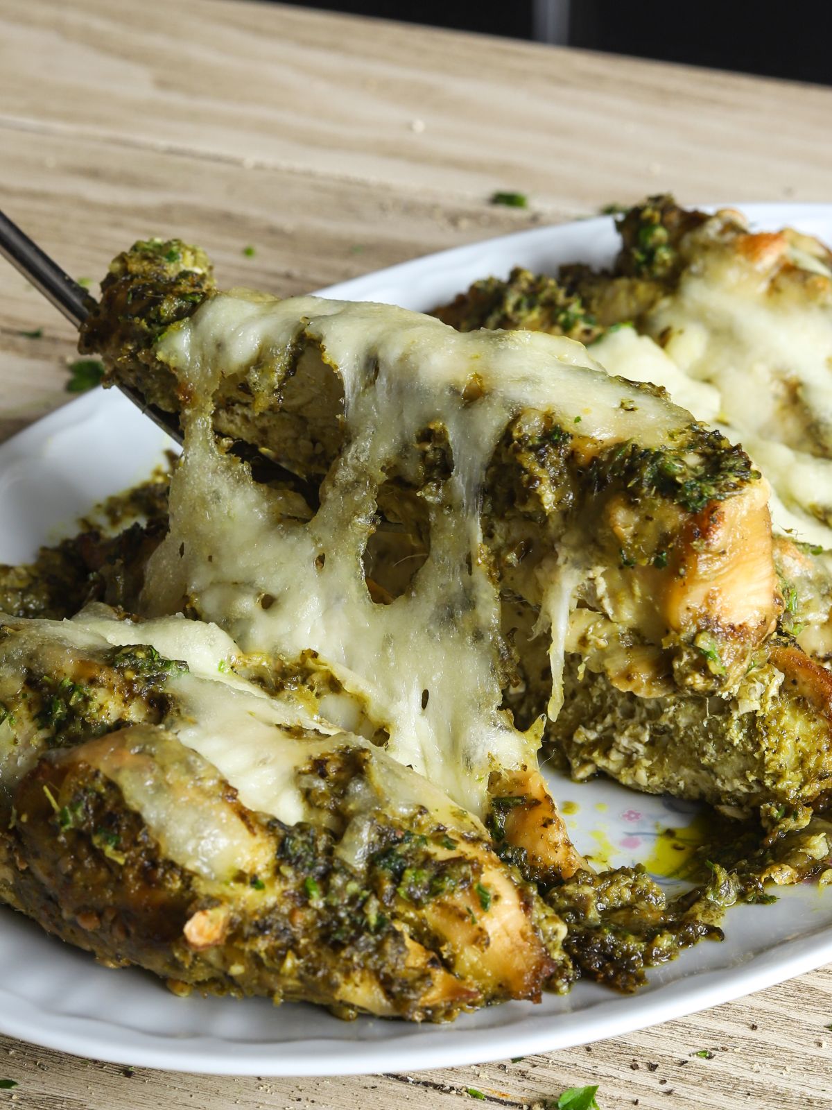 Lazy Pesto Chicken Bake