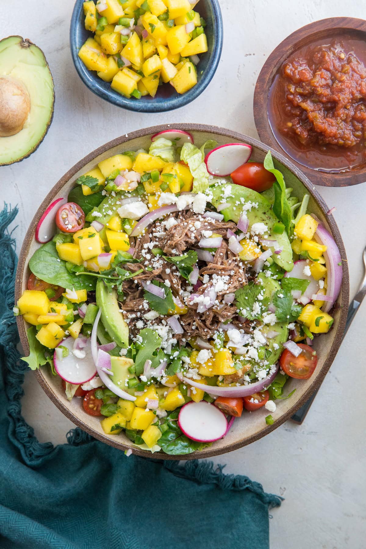 Shredded Beef Taco Salad