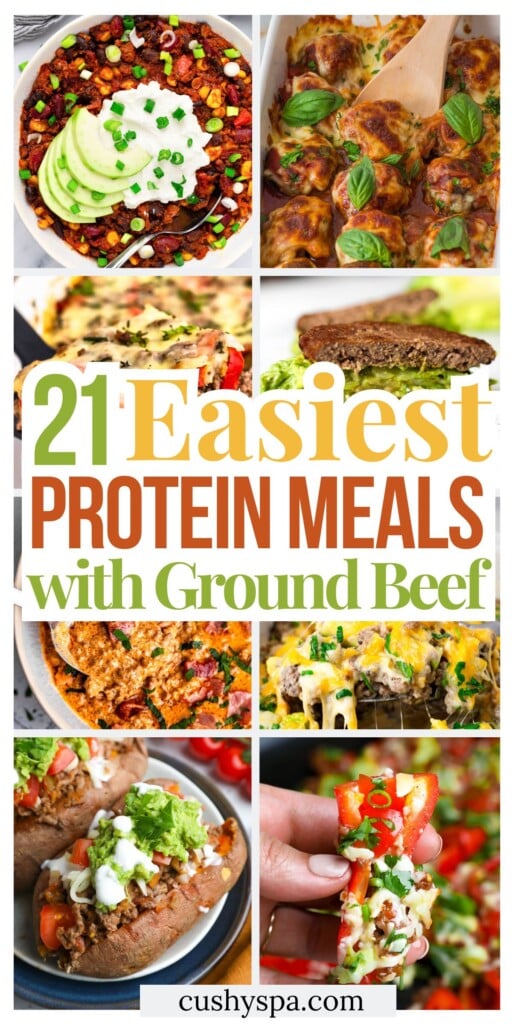 21 Easy High Protein Meals with Ground Beef