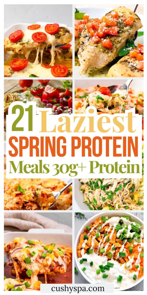 21 Lazy Spring High Protein Meals with 30G+ Protein