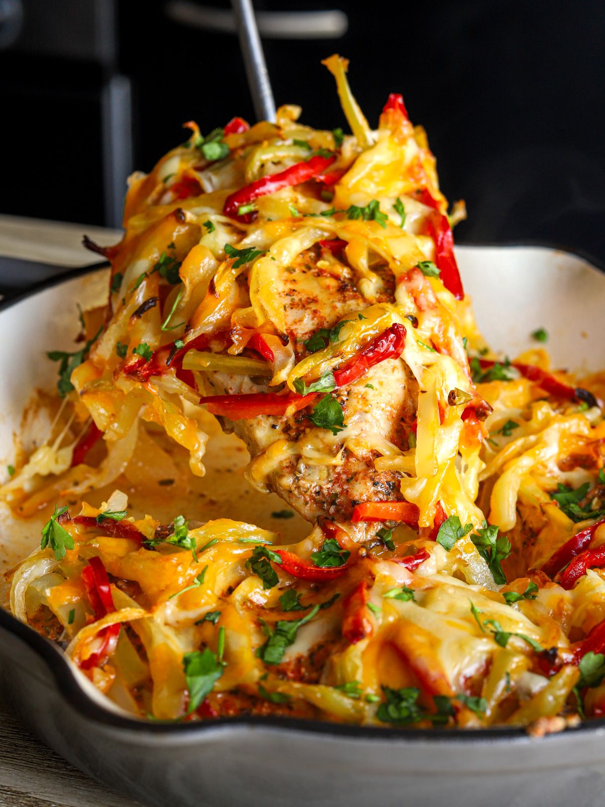 chicken fajita bake