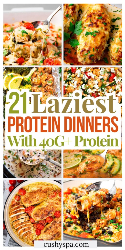 21 Lazy High Protein Dinners with 40G+ Protein