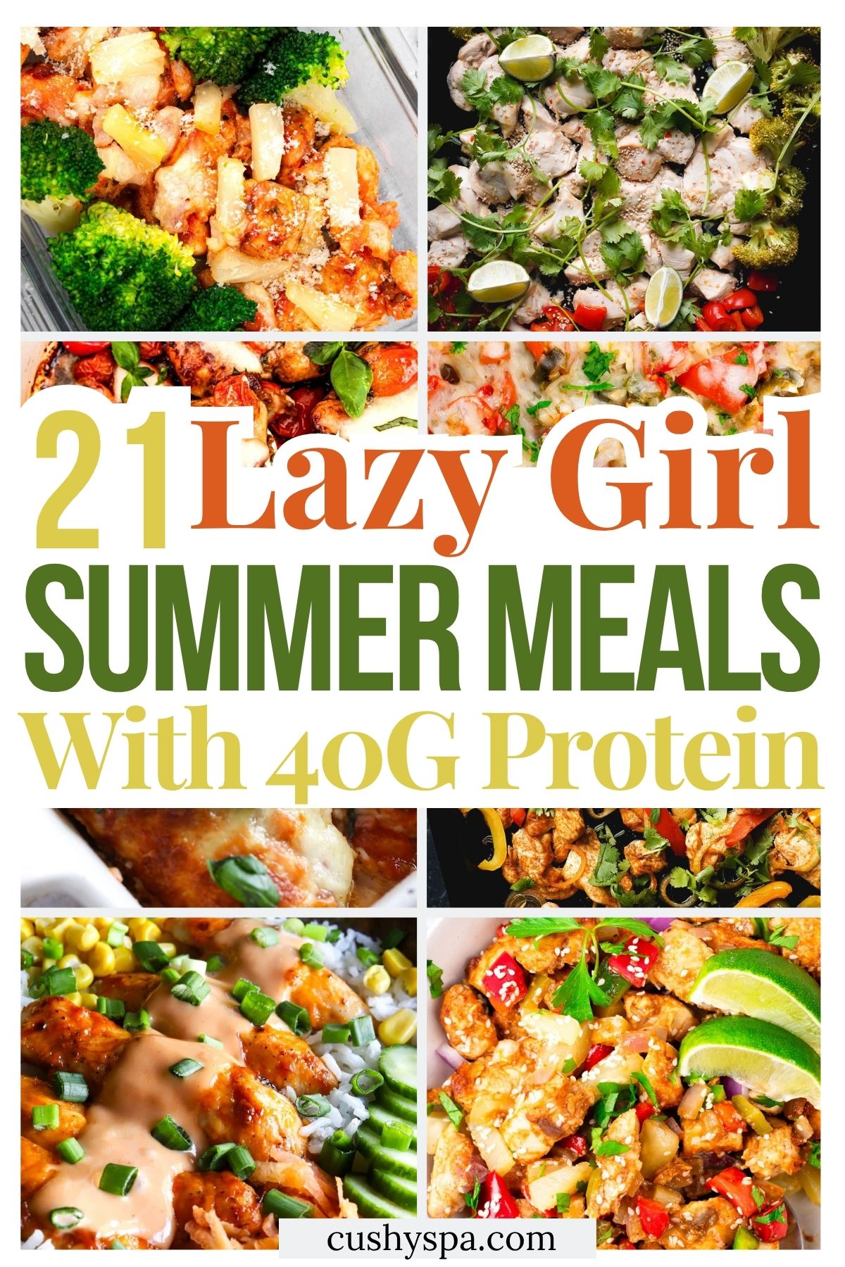 21 Lazy Summer High Protein Meals with 40g Protein