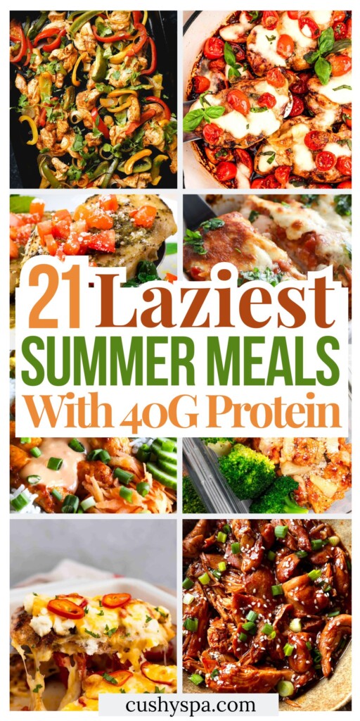 21 Lazy Summer High Protein Meals with 40g Protein