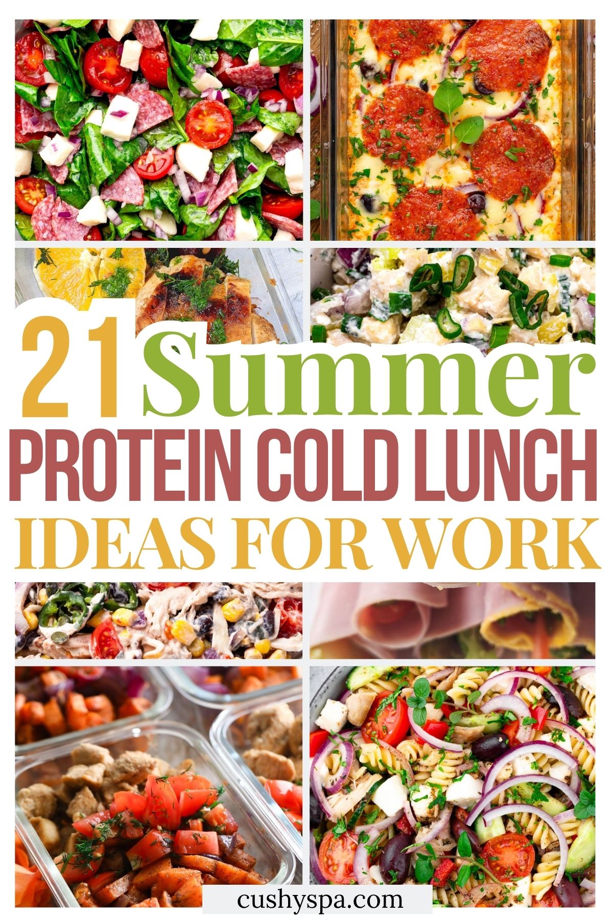 21 Summer High Protein Cold Lunch Ideas for Work
