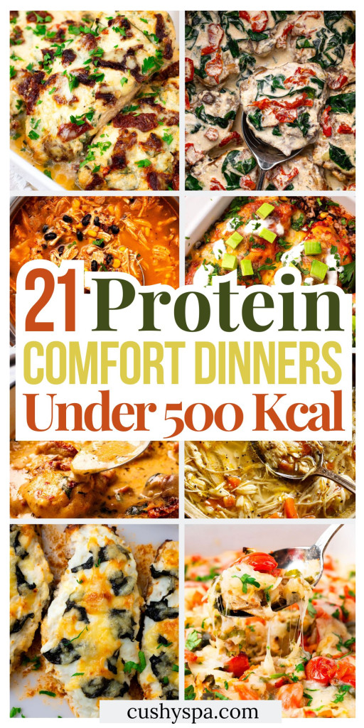 21 High Protein Comfort Dinners Under 500 Kcal