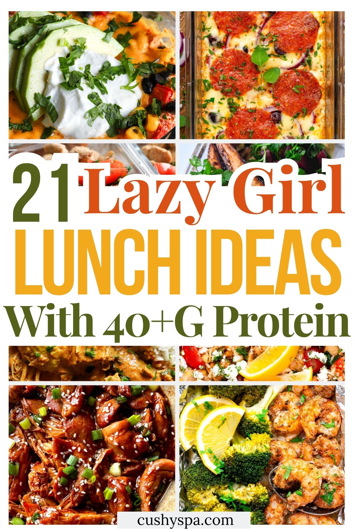 21 Lazy Girl High Protein Lunch Ideas with 40+G Protein