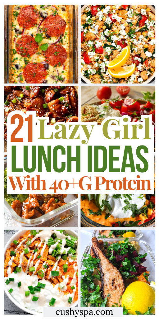 21 Lazy Girl High Protein Lunch Ideas with 40+G Protein