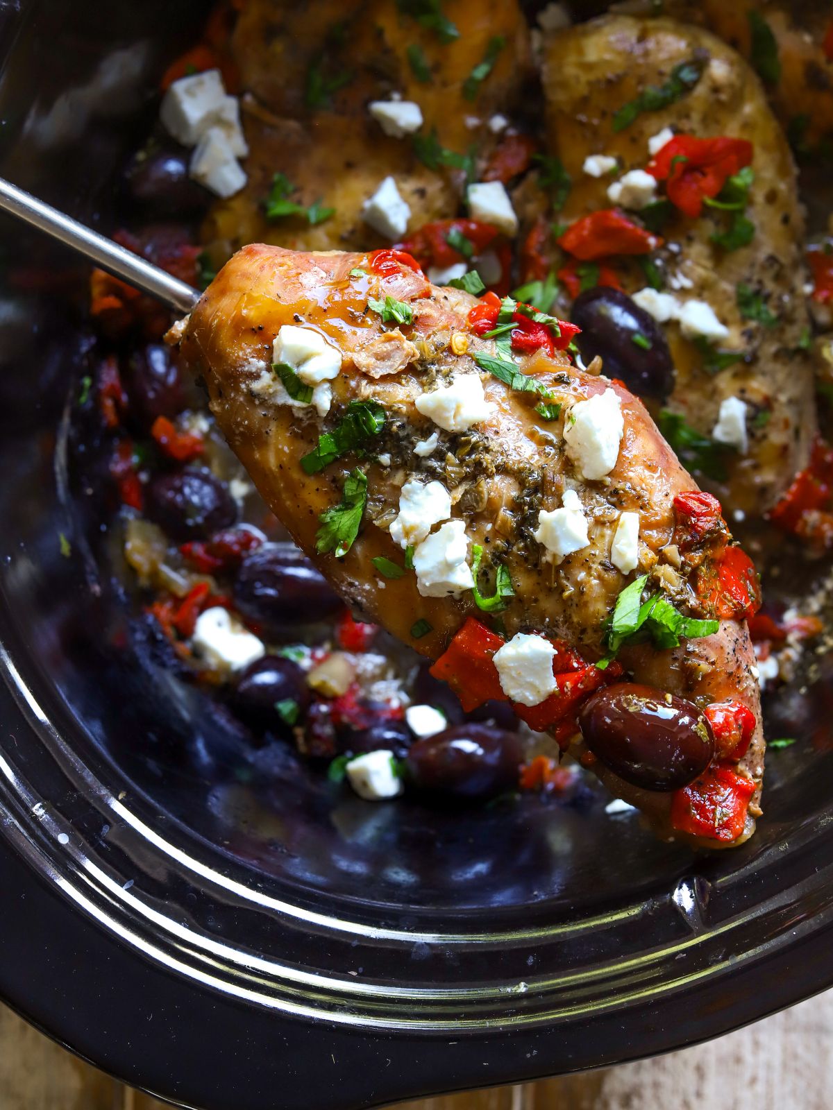 Healthy Crockpot Greek Chicken