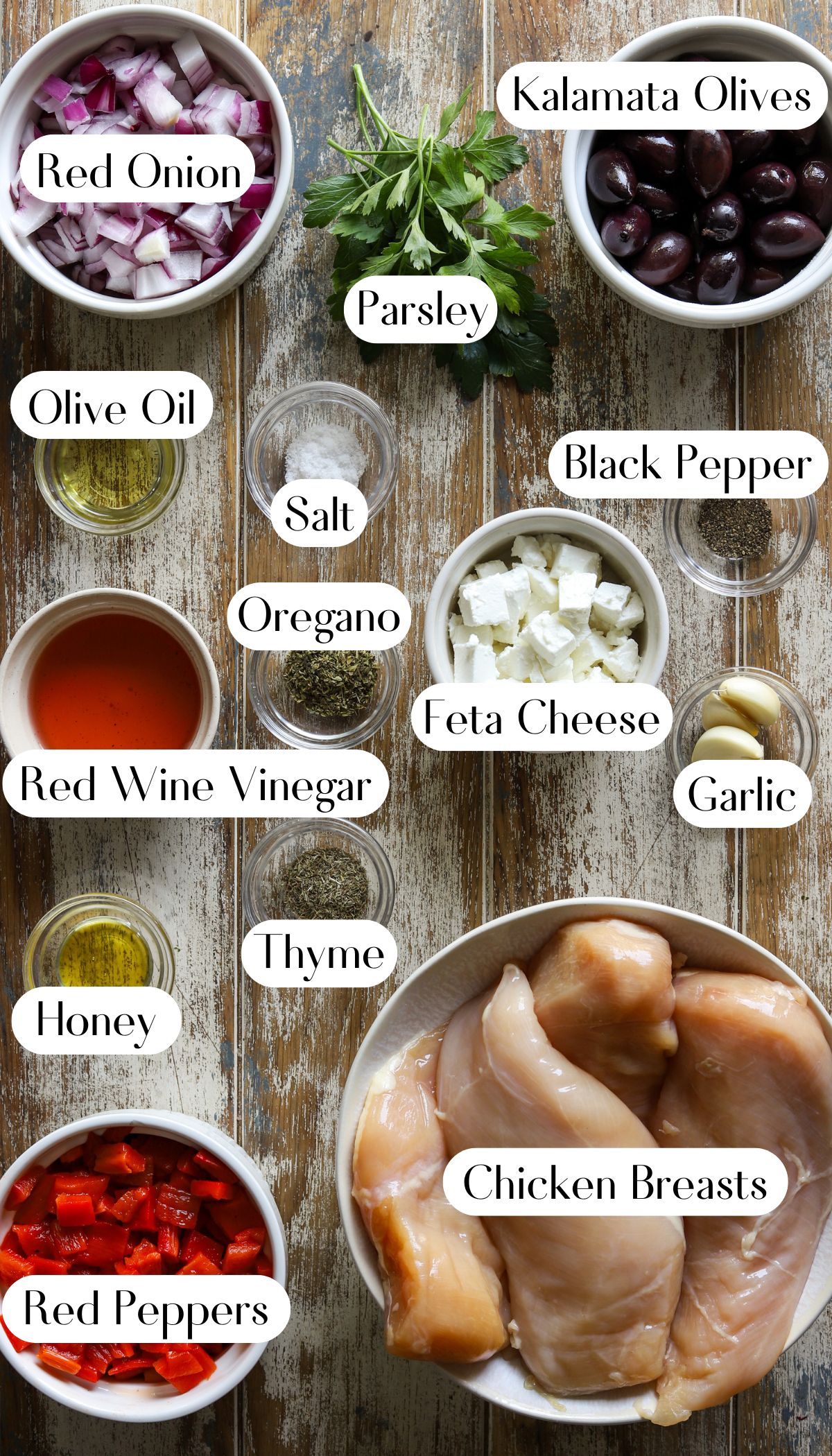 Delicious Crockpot Greek Chicken Ingredients