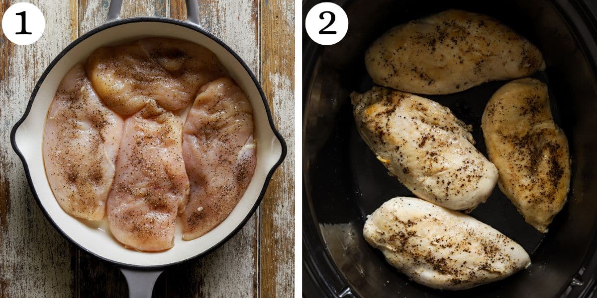 Yummy Crockpot Greek Chicken Steps 1-2