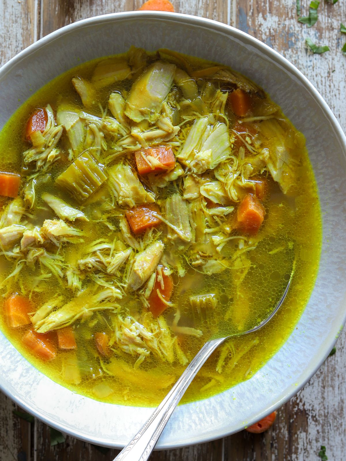 Crockpot Turmeric Chicken Soup