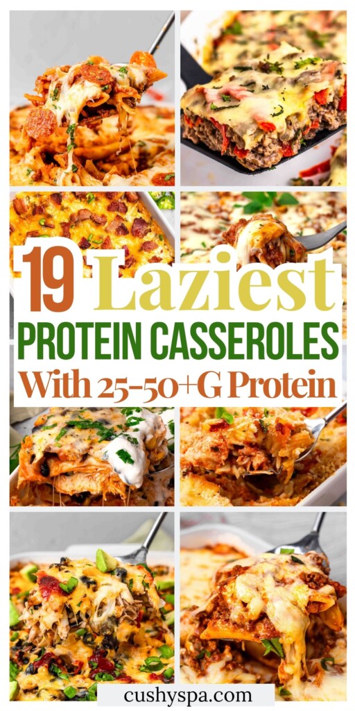 19 Lazy High Protein Casseroles with 25-50+G Protein
