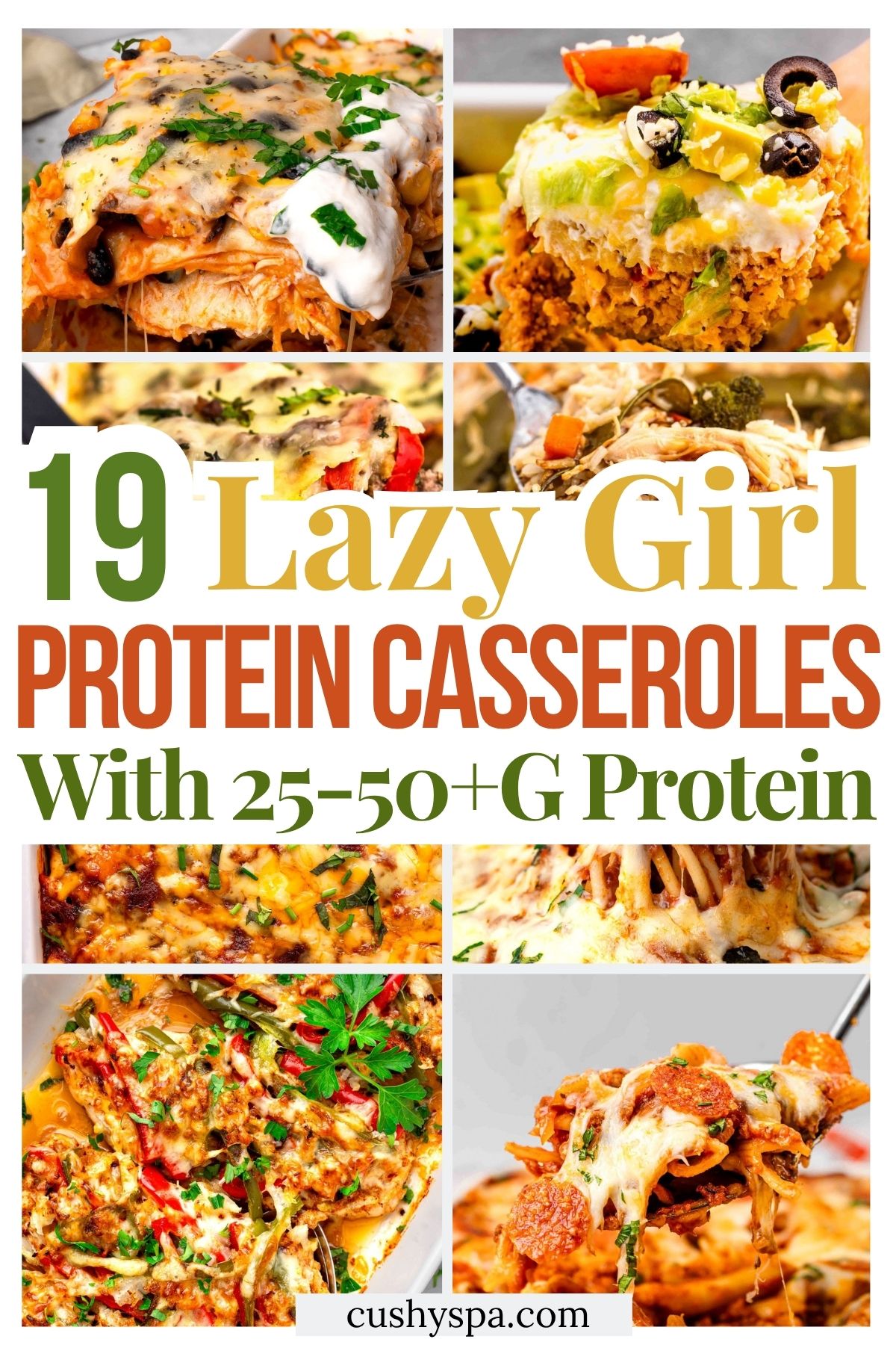 19 Lazy High Protein Casseroles with 25-50+G Protein