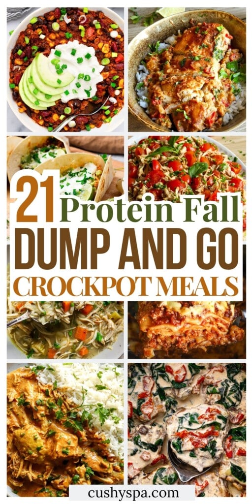 21 High Protein Fall Dump and Go Crockpot Meals