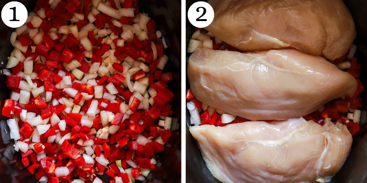 Delicious Crockpot Peanut Chicken Steps 1-2