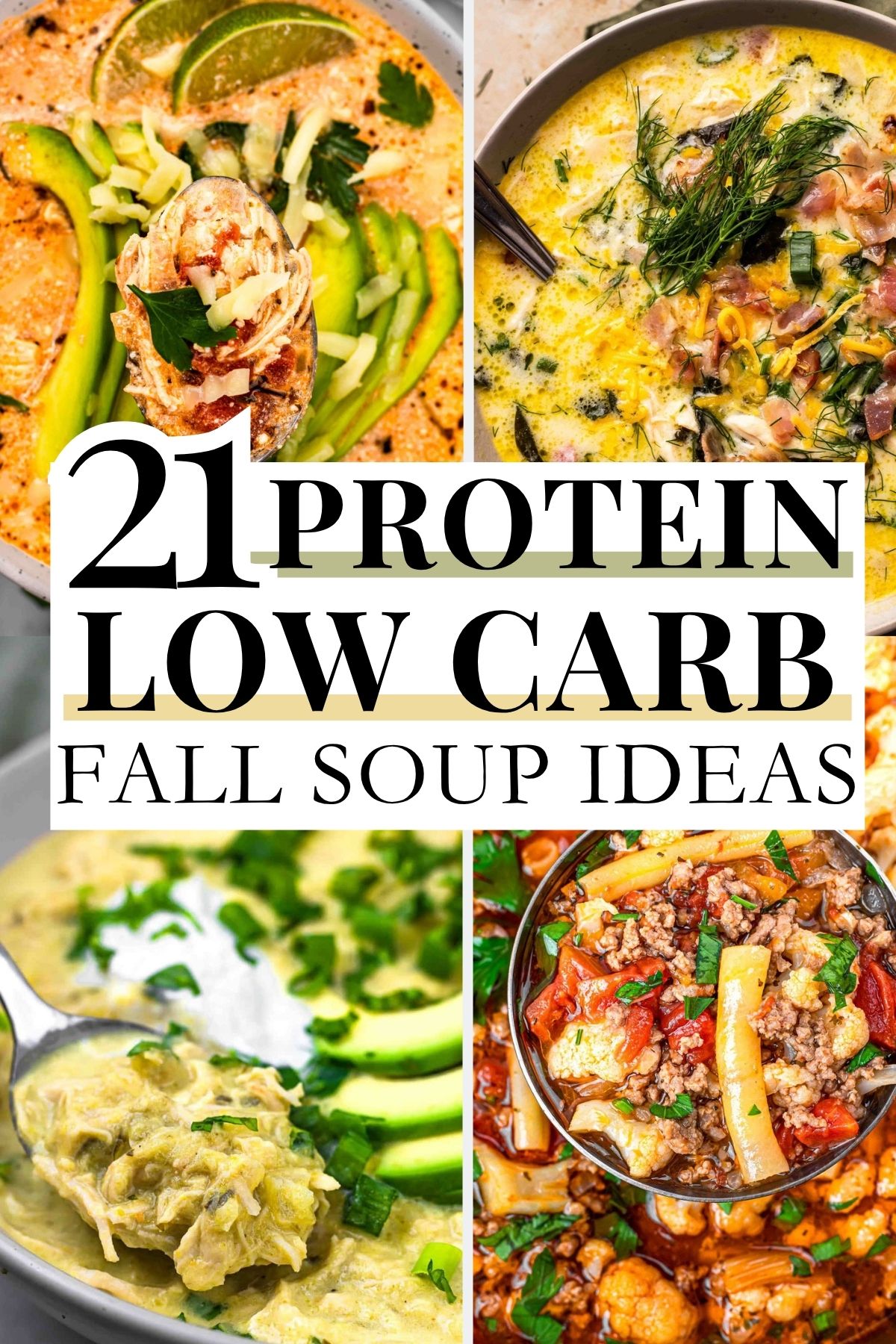 21 Fall High Protein Low Carb Soup Ideas